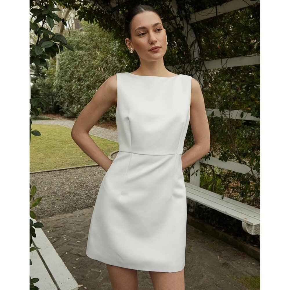 KOURT Women's Kayla Dress Size 2 In White